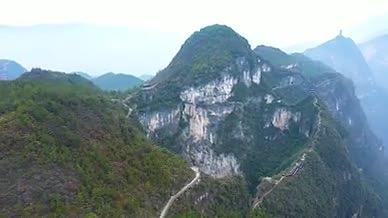 4K航拍重庆云阳龙缸天坑自然溶洞地貌风景视频的预览图